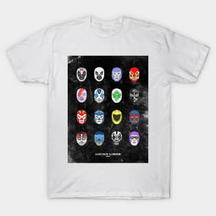 Luchadores Poster Grunge T-Shirt